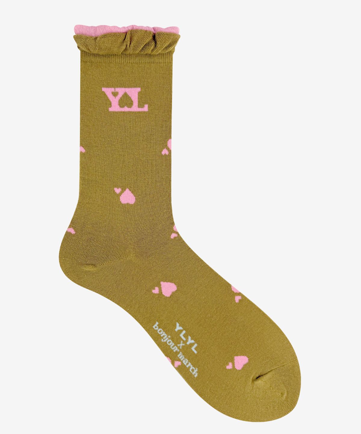 영리영리(YLYL) [YLYL X Bonjour March] Heart symbol socks, HANBOK