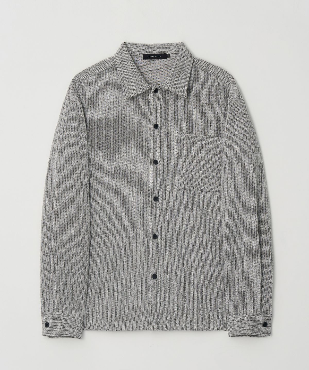 조질롱(JOJILONG) JN313 Soft Velvet Rib Shirt - GREY