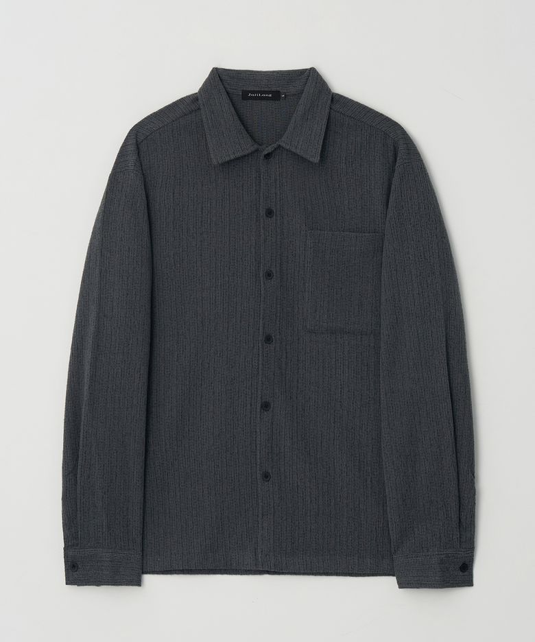 JN313 Soft Velvet Rib Shirt - CHARCOAL