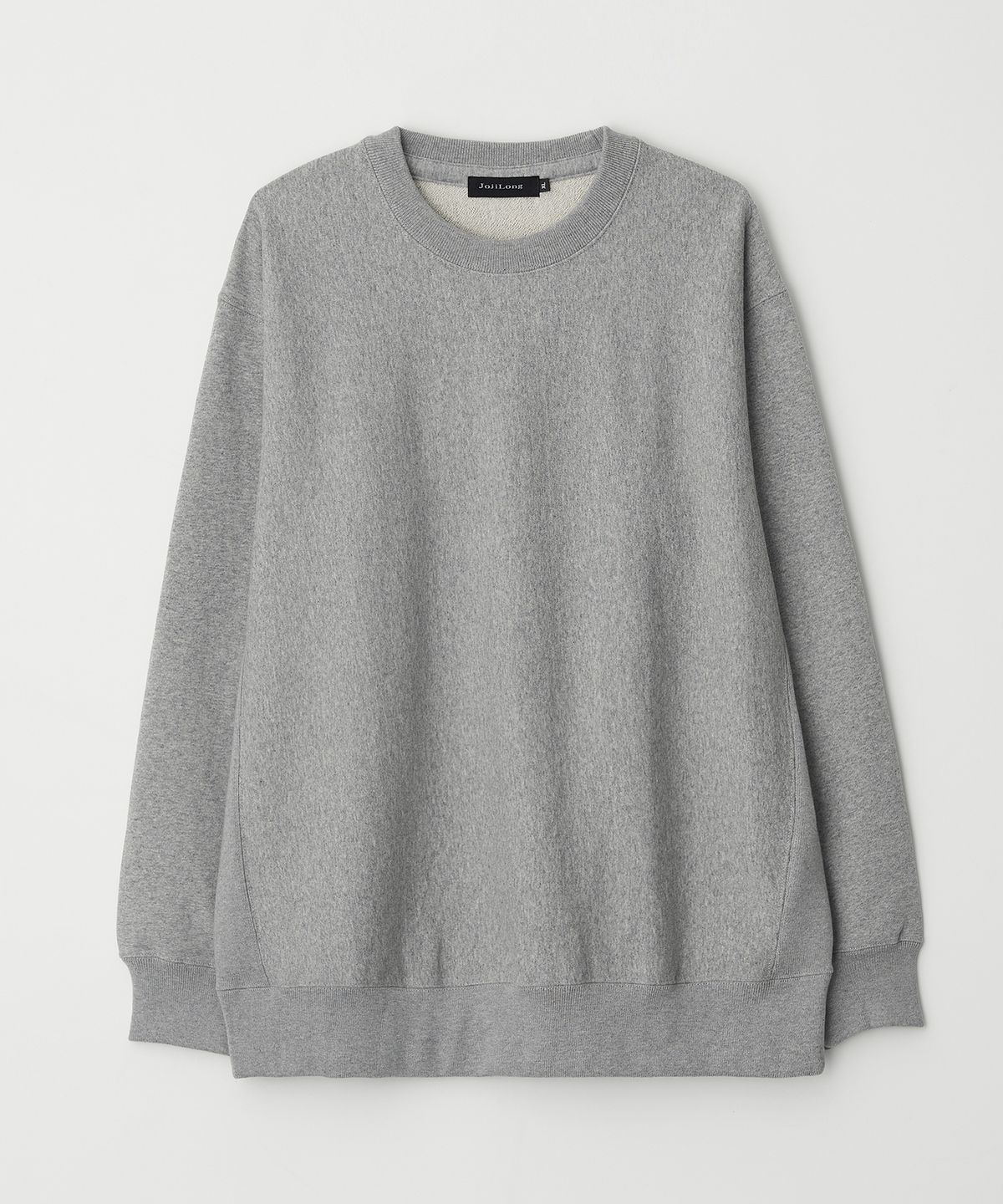 조질롱(JOJILONG) JN328 Classic Reverse Weave Sweatshirt - GREY MELANGE