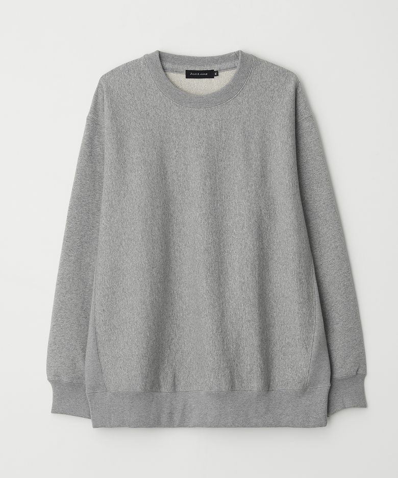 JN328 Classic Reverse Weave Sweatshirt - GREY MELANGE