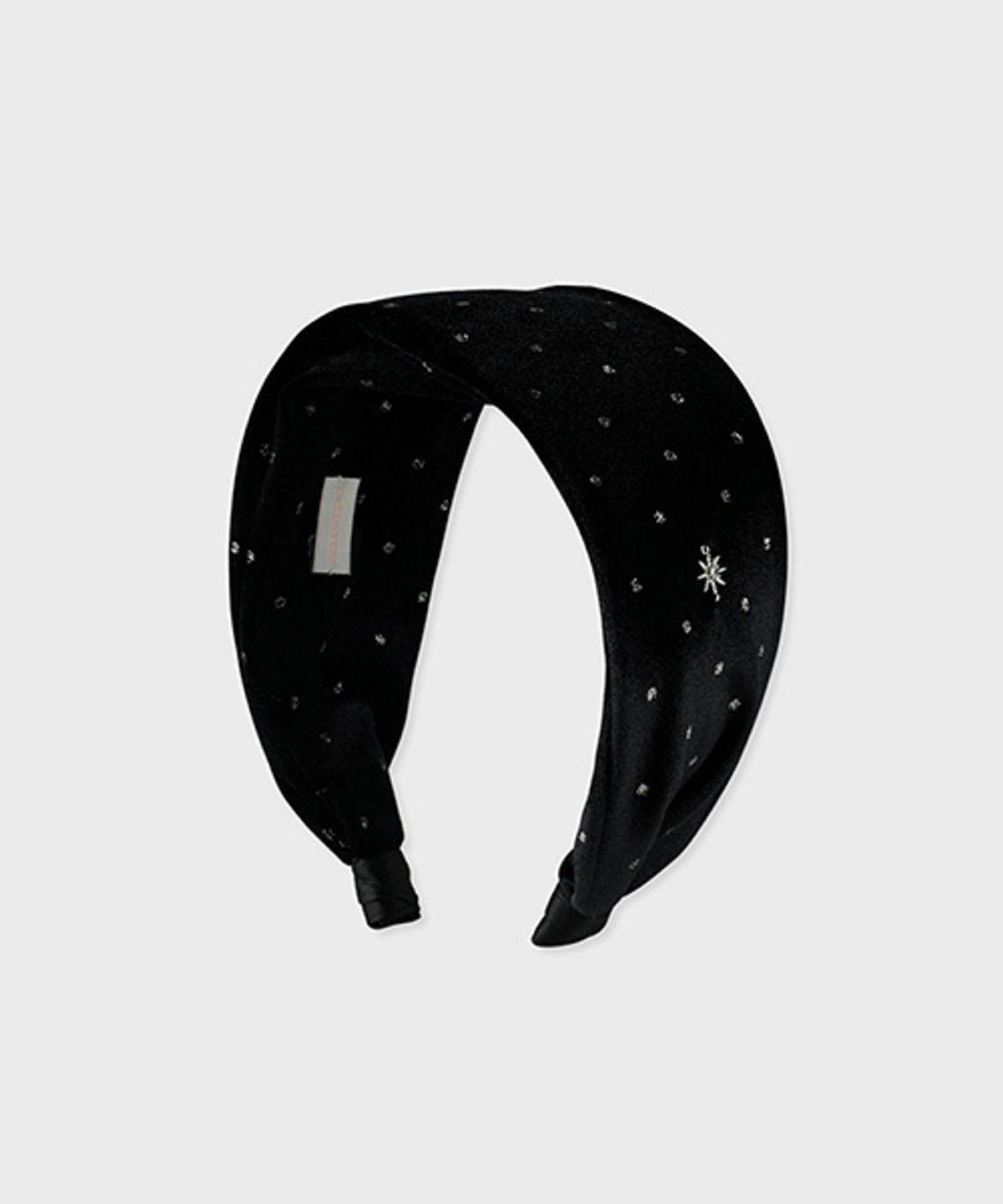 삭스어필(SOCKS APPEAL) snow charm velvet hair band black