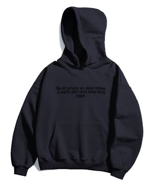 DTG 론니 오버핏 후드 티셔츠 네이비