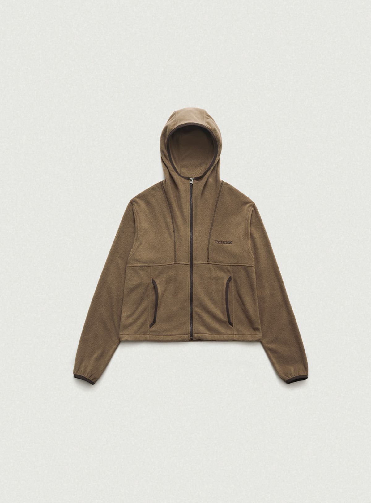 더바넷(THEBARNNET) Molten Fleece Zip-Up Hoodie_Beige