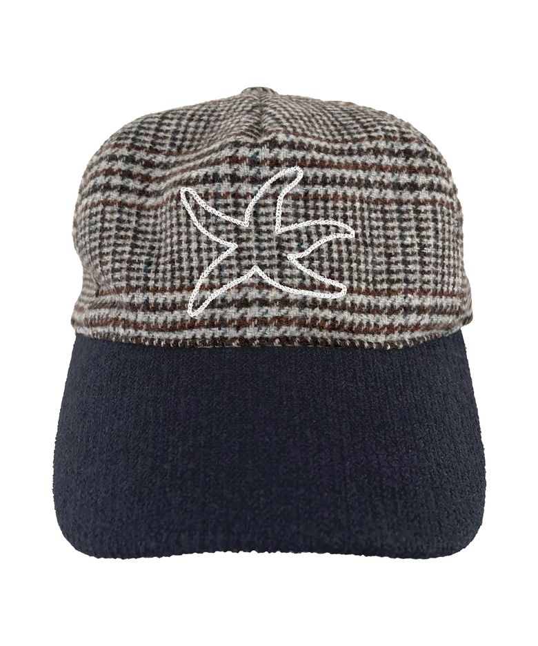 TCM knit logo cap (navy)