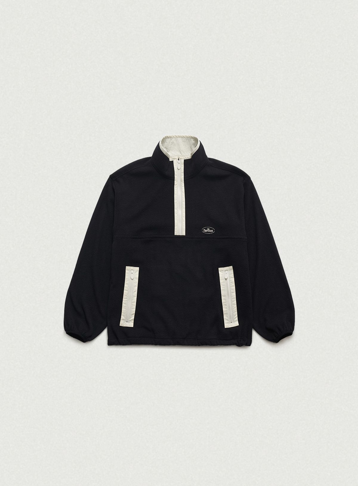 더바넷(THEBARNNET) Laska Fleece Half-Zip Pullover_Black