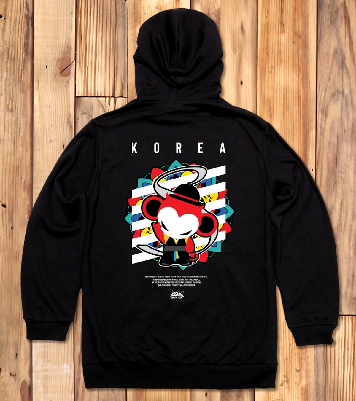 돌돌(DOLDOL) DMK_HOODY_168 그래피티 아티스트 데빌몽키 대한민국 호랑이 후드티 후디