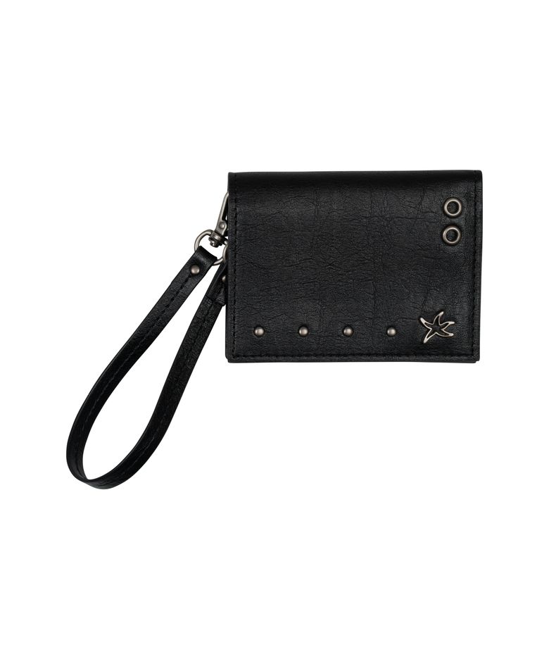 TCM vintage leather card wallet (black)
