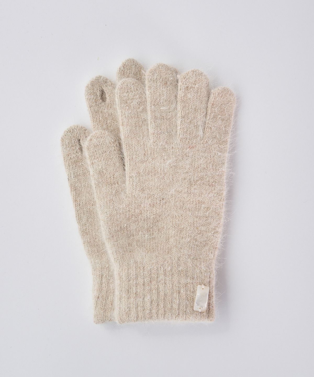 아흐레(AHRE) Nue Fingerhole Angora Wool Gloves _BEIGE