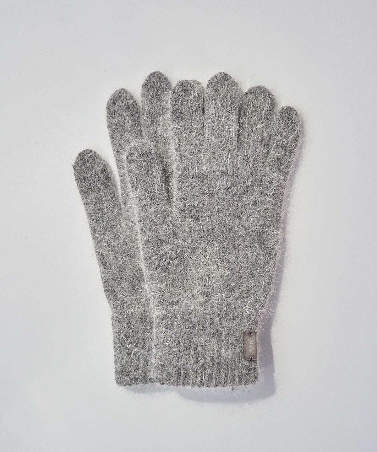 아흐레(AHRE) Nue Fingerhole Angora Wool Gloves _GREY