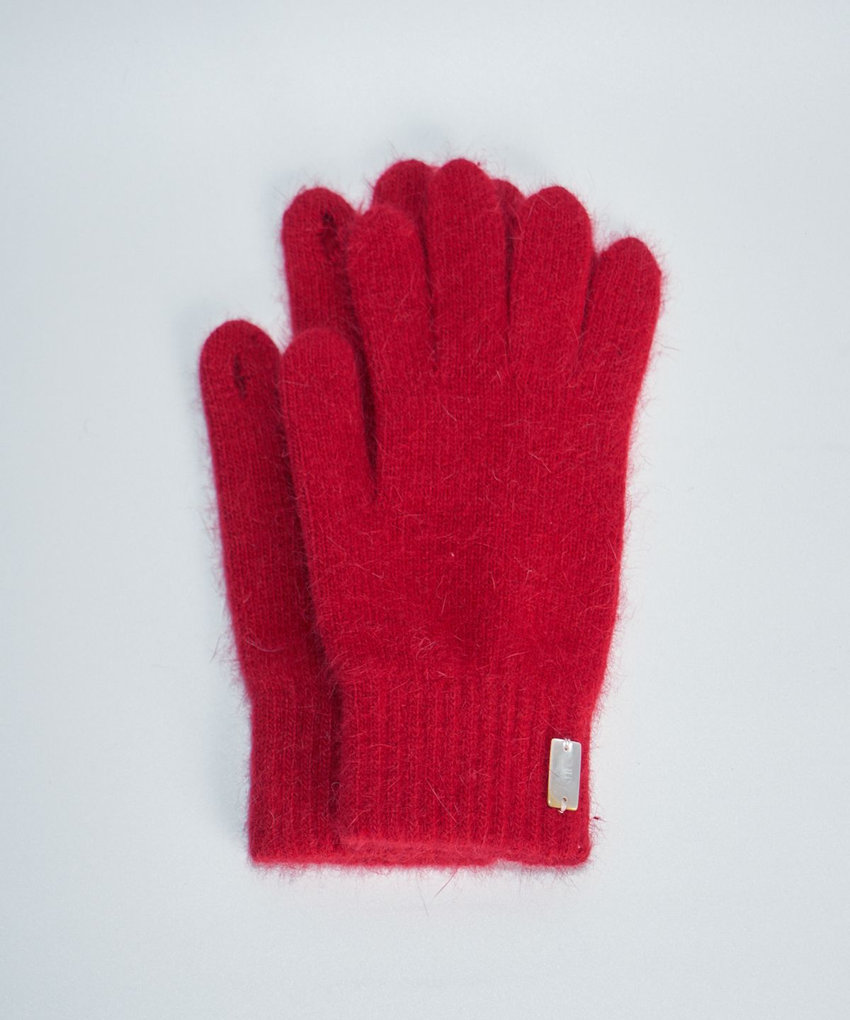 아흐레(AHRE) Nue Fingerhole Angora Wool Gloves _RED
