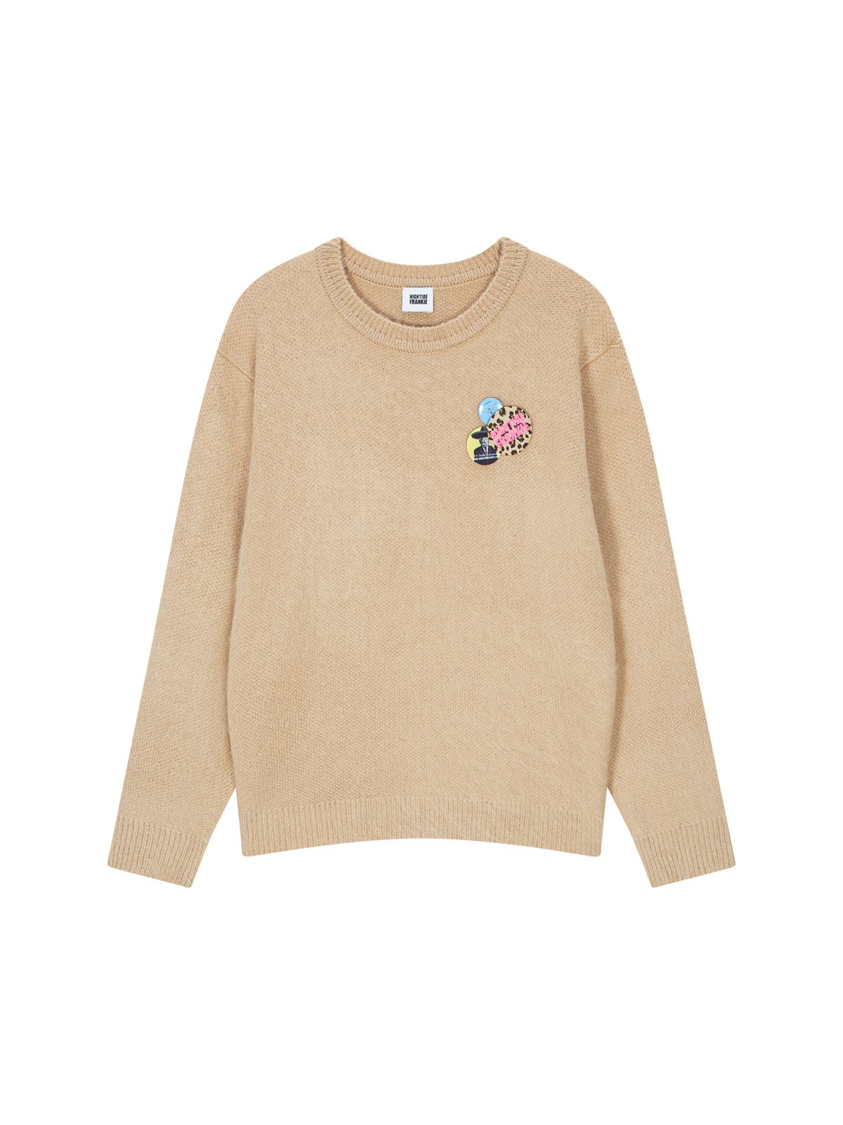 하이타이드 프랭키(HIGHTIDEFRANKIE) Frankie 3 Pins Round Knit Beige