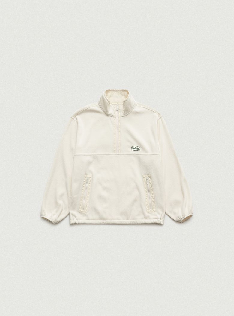 Laska Fleece Half-Zip Pullover_Ivory