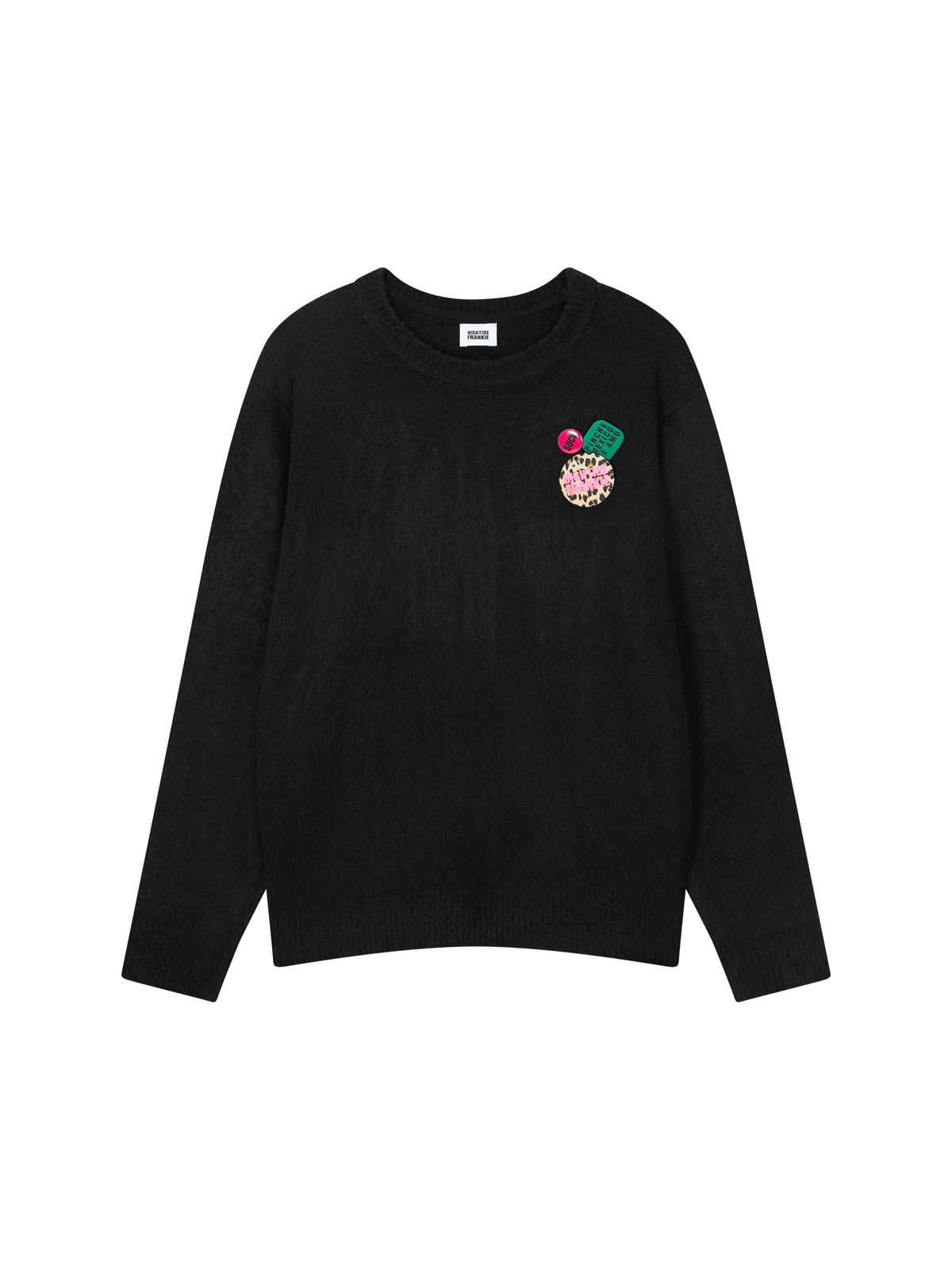 하이타이드 프랭키(HIGHTIDEFRANKIE) Frankie 3 Pins Round Knit Black