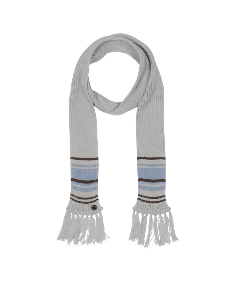 TCM mini logo button color muffler (light grey)