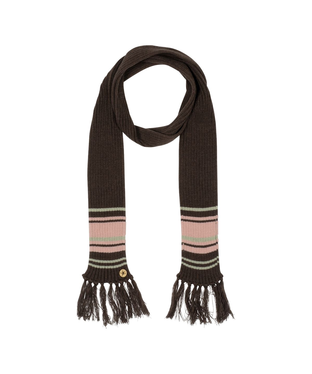 더콜디스트모먼트(THE COLDEST MOMENT) TCM mini logo button color muffler (brown)