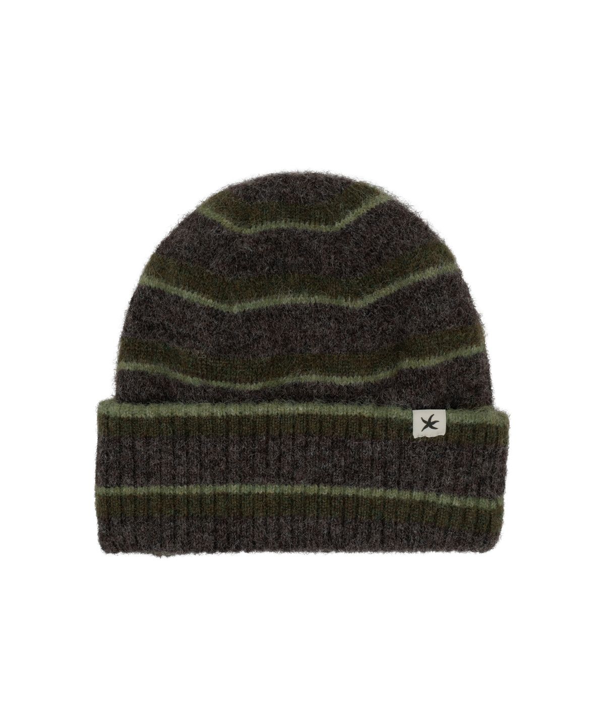 더콜디스트모먼트(THE COLDEST MOMENT) TCM mohair stripe beanie (khaki)