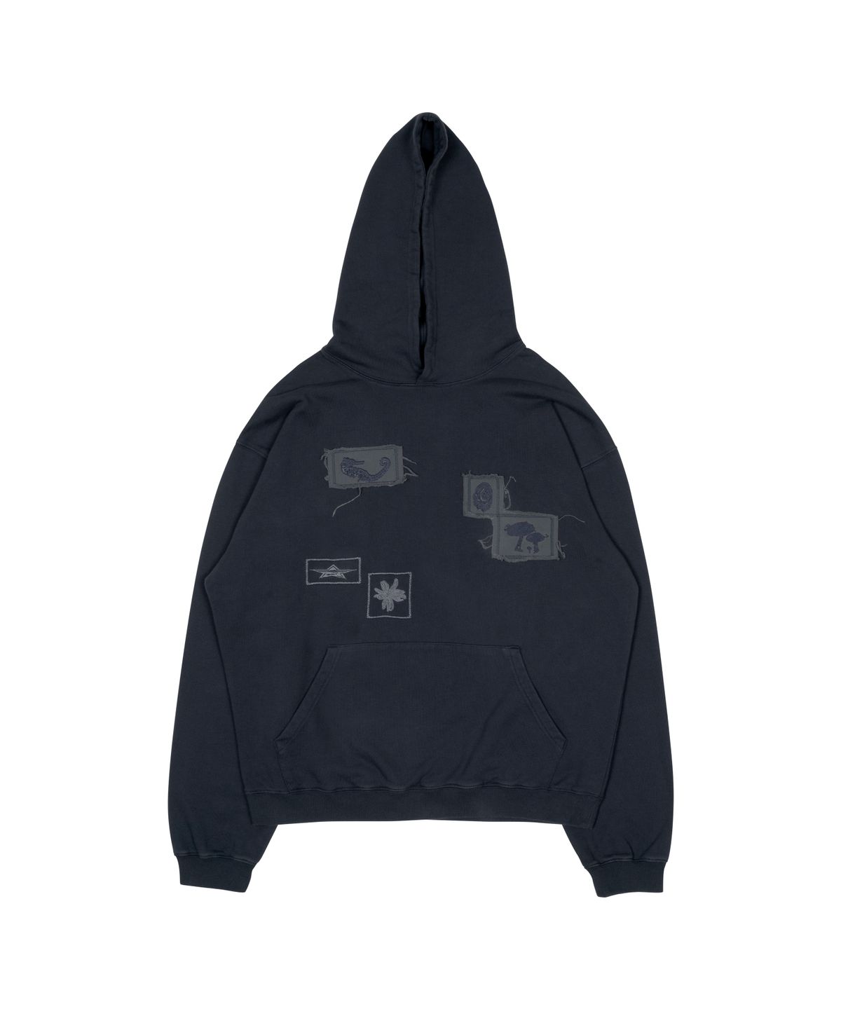 더콜디스트모먼트(THE COLDEST MOMENT) TCM fossil hoodie (navy)