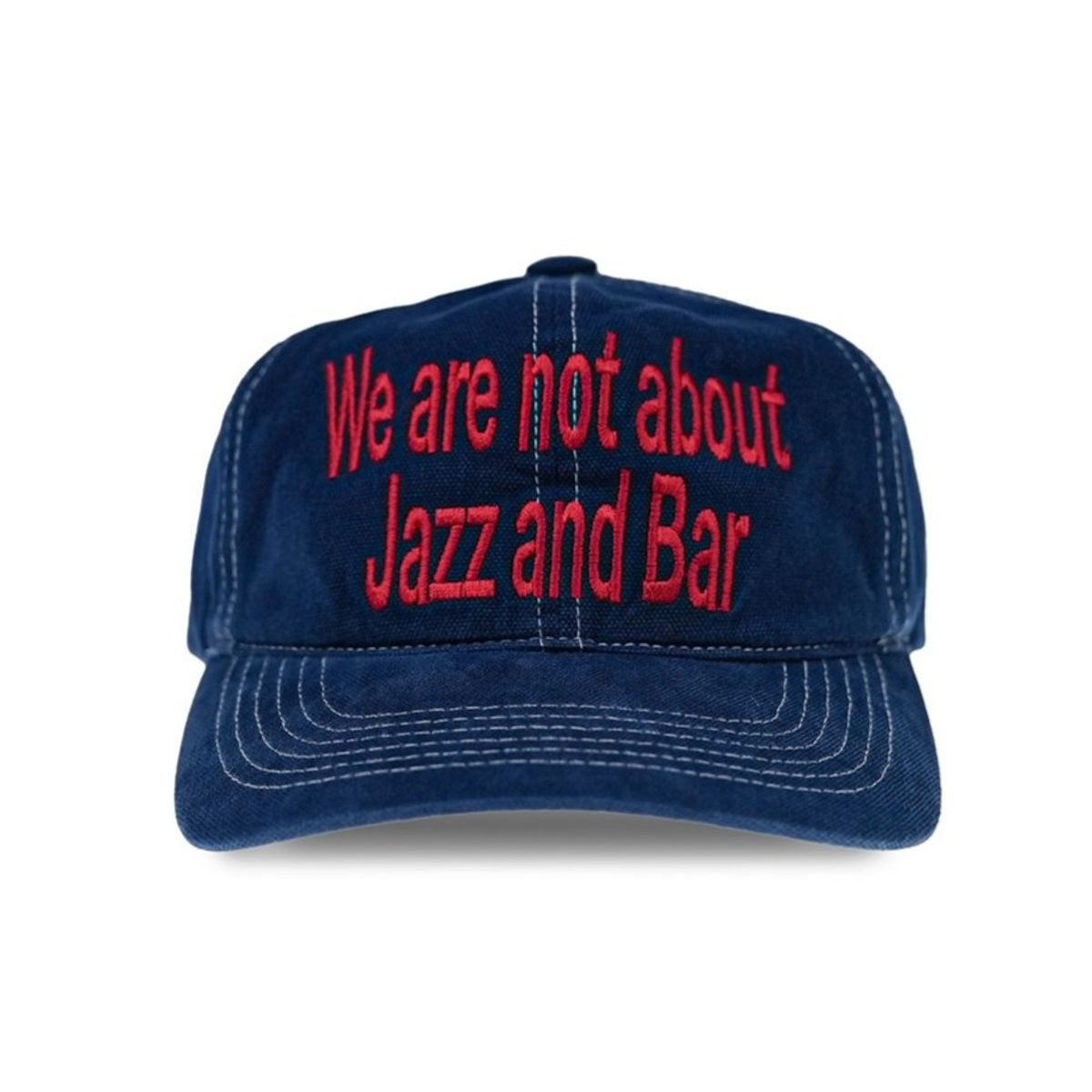 재즈앤바(JAZZ&BAR) [Restock]6 Panel Washed Logo Cap - WNJB (Washed Navy)