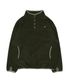 TCM half button fleece pullover (khaki)