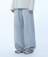 TCM hidden check sweat pants (melange grey)