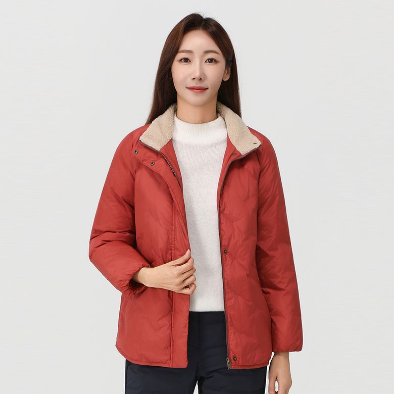 볼패딩 로고자수퀼팅 숏 점퍼_1I81307