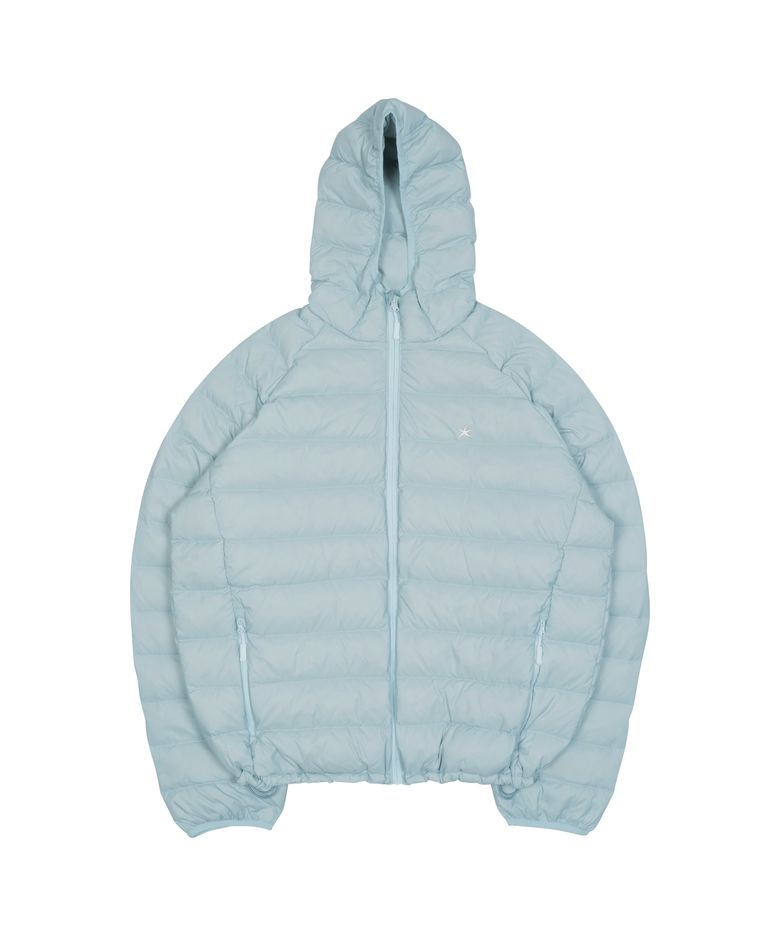 TCM mini logo raglan light puffer jacket (sky blue)