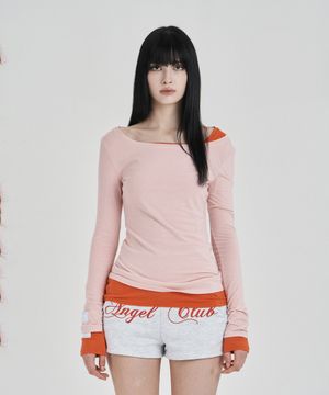 Pink My one scoop neck longsleeve