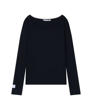 Black My one scoop neck longsleeve