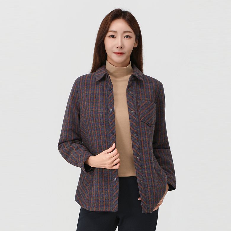울혼방 패딩 셔츠_1I81504