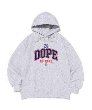 DOPE 오버핏 후드티 (라이트그레이)