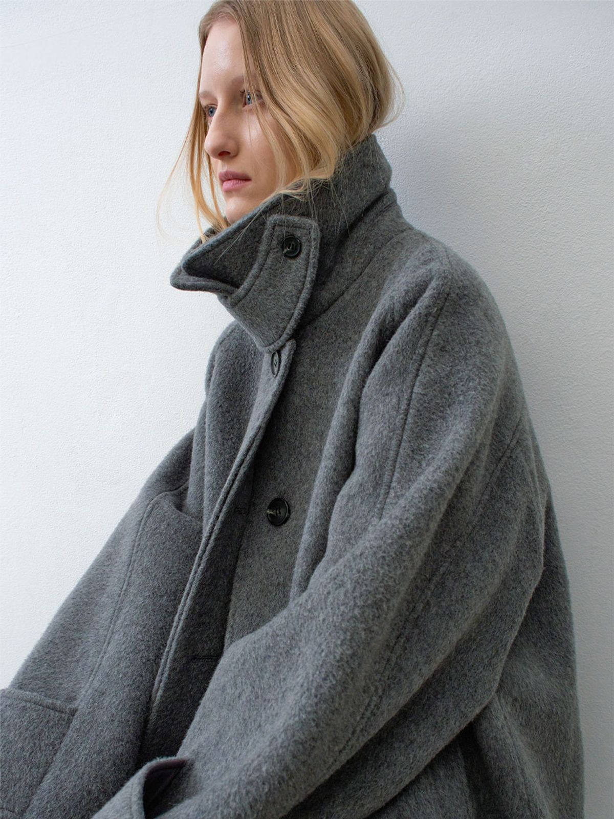아틀리에 나인(ATELIER NAIN) NAGELANG WOOL HALF COAT(CT-1475)