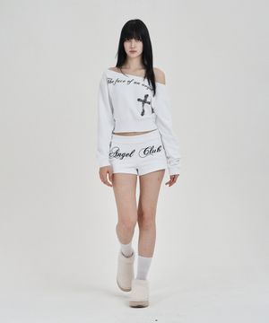 White Angel sweat shorts