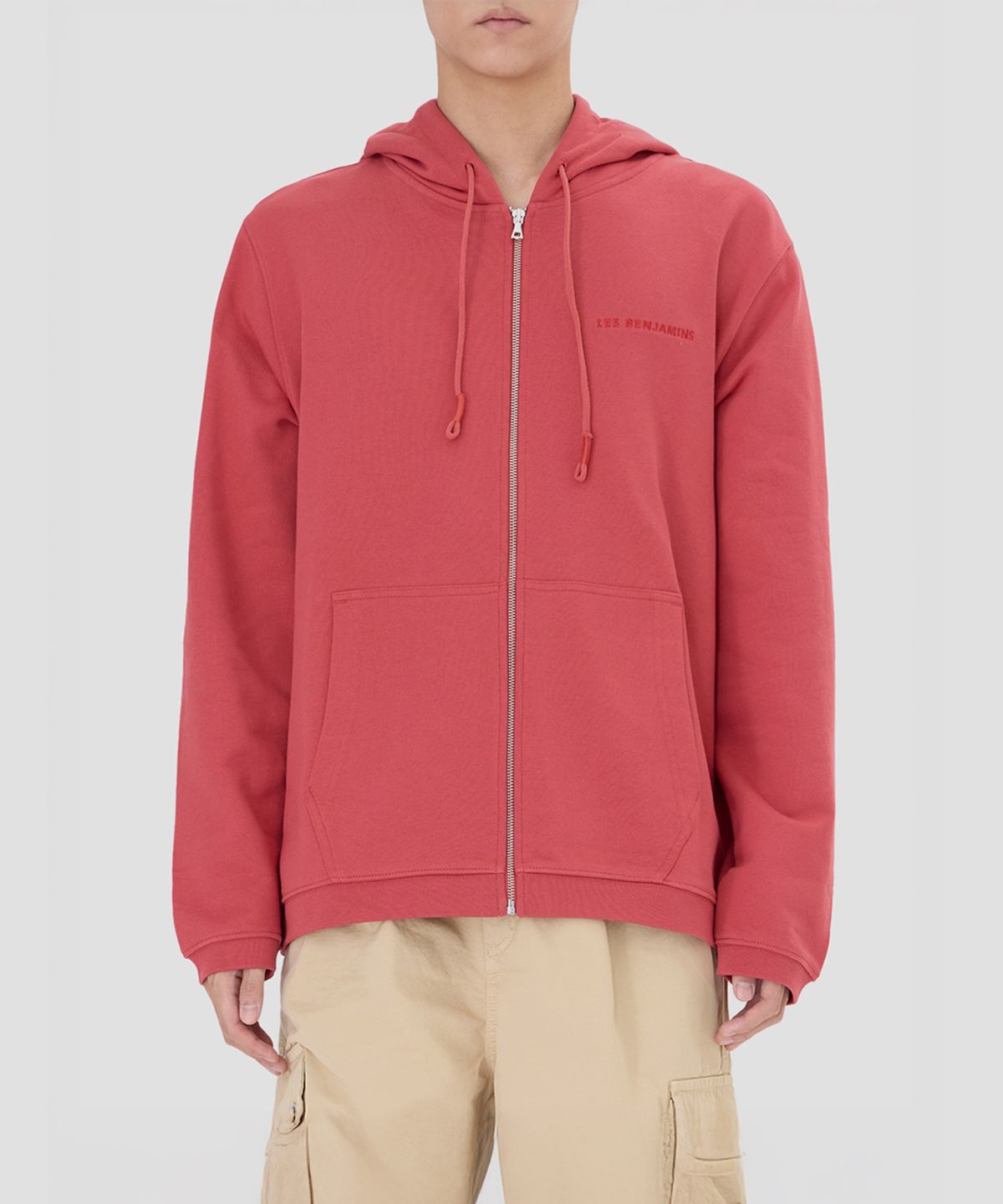 레 벤자민(LES BENJAMINS) (U) 지퍼 후디 310 제스퍼 레드 ZIP HOODIE 310 JASPER RED