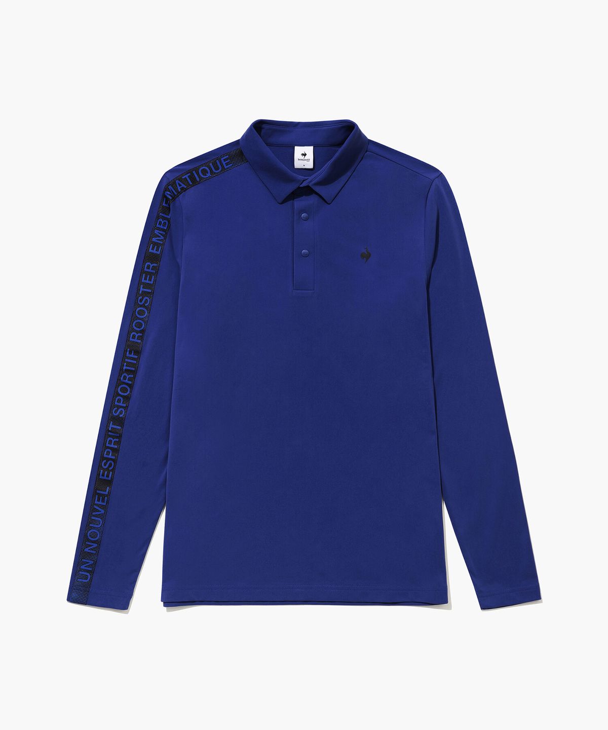 르꼬끄 골프(LECOQ GOLF) 남성 레터링 라인 브러쉬드 폴로 티셔츠 _ULBL GQ421MTLO1