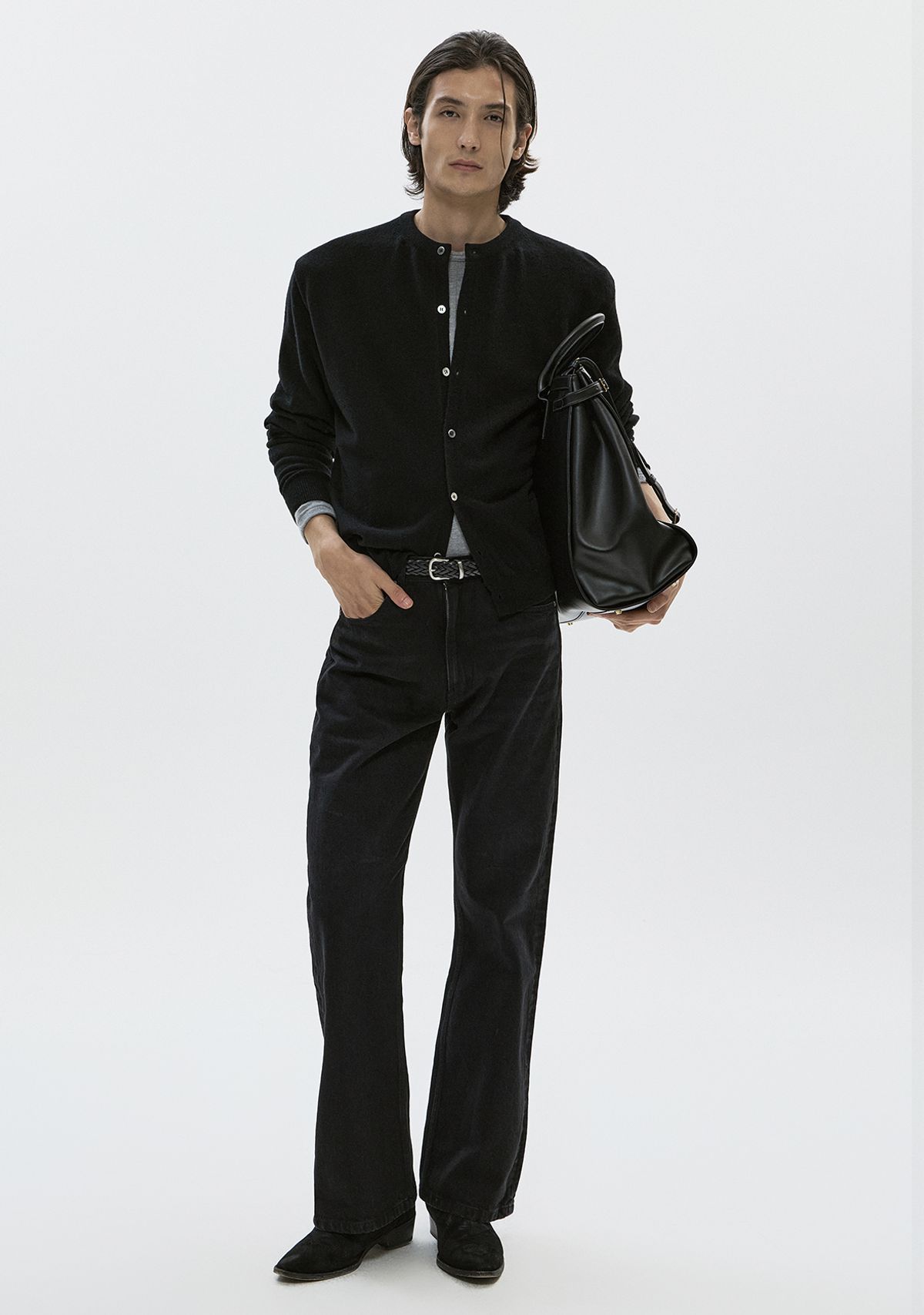 세비지(SAVAGE) Bootcut Fit Denim Jeans - Washed Black