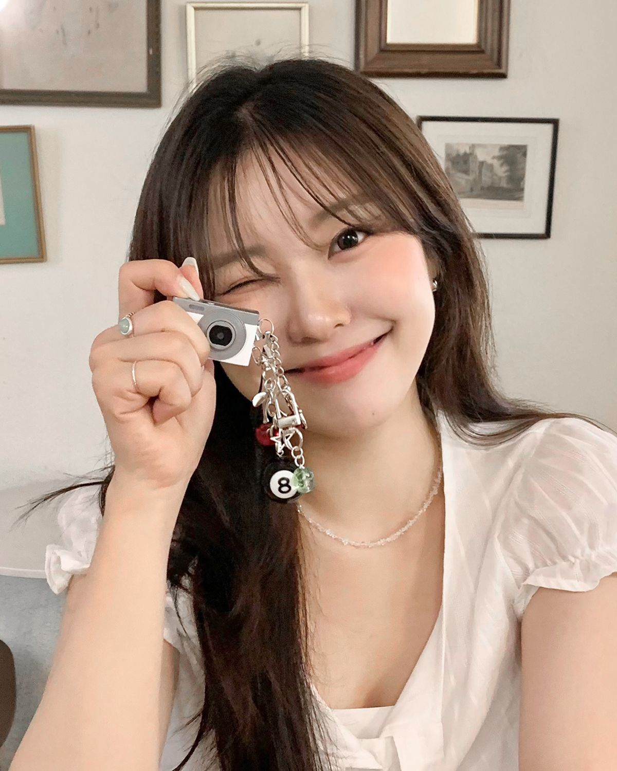아카라치(AKARACHI) 초미니 키링 캠 빈티지 레트로 디지털 카메라