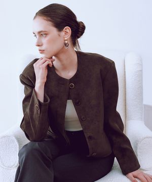 25FW 칼라2 GBTN  노바 모로레더자켓 브라운