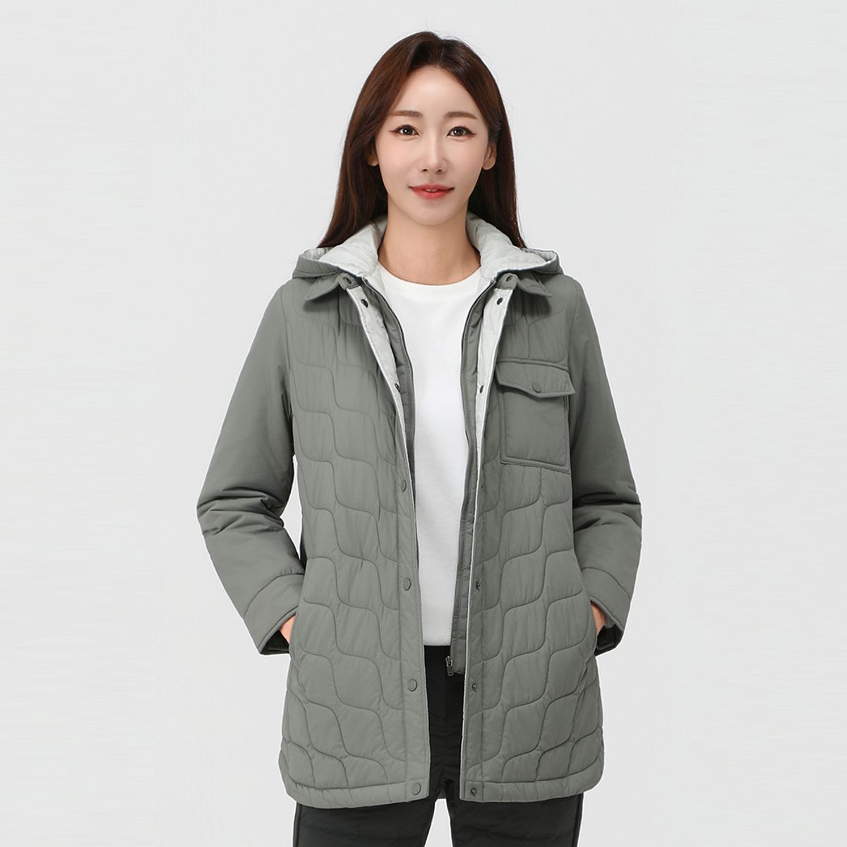 피에이티(PAT) 퀄팅 후드 자켓_1J81305