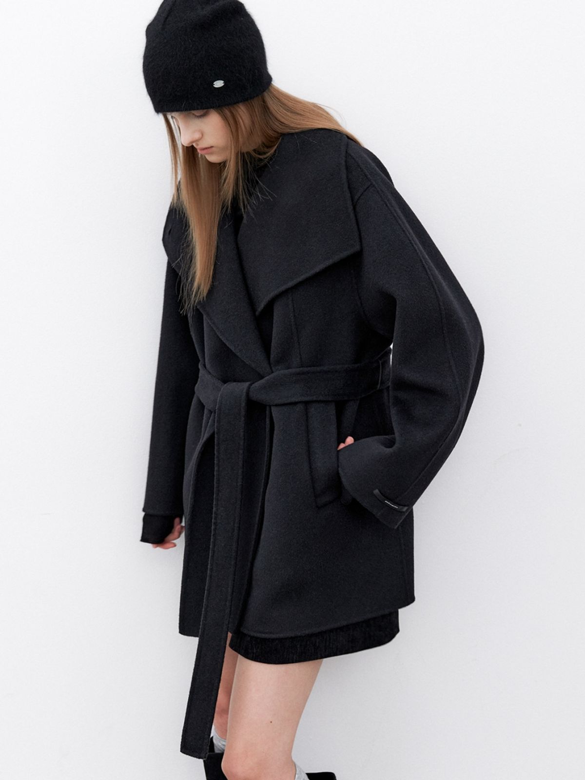 아틀리에 나인(ATELIER NAIN) TOQUE WOOL HANDMADE HALF COAT(CT-1460)
