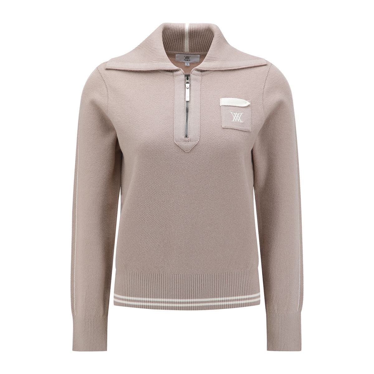 어뉴골프(ANEW GOLF) W WIDE COLLAR HALF ZIP-UP PULLOVER_LE