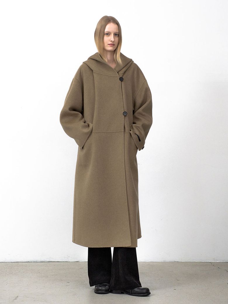 ROMY HOOD HANDMADE COAT(CT-1456)