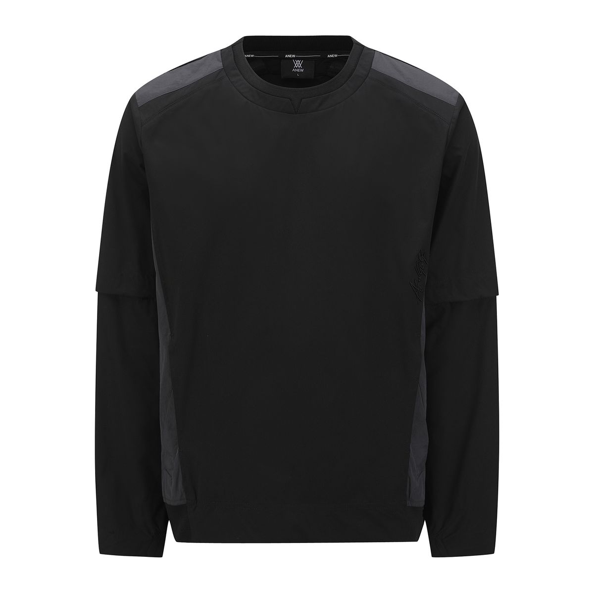 어뉴골프(ANEW GOLF) M ROUND NECK ANORAK JK_BK
