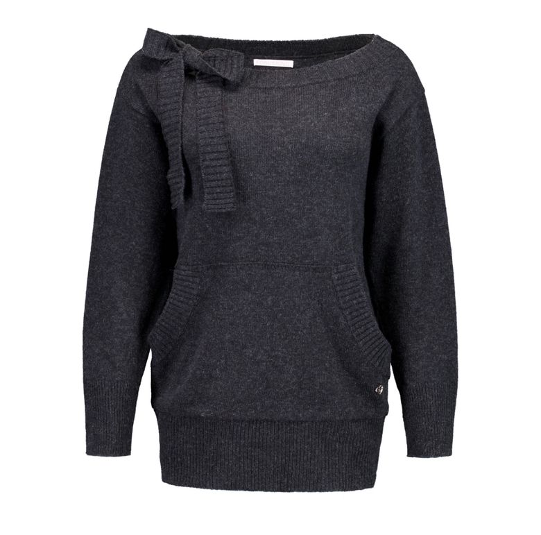 Muffin knit dress (charcoal)