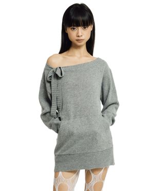 Muffin knit dress (grey)