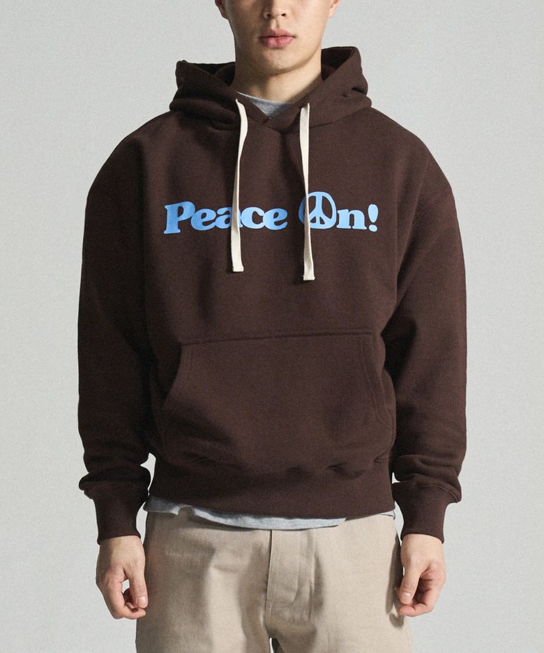K.A.G 피스온 후디 (Brown)
