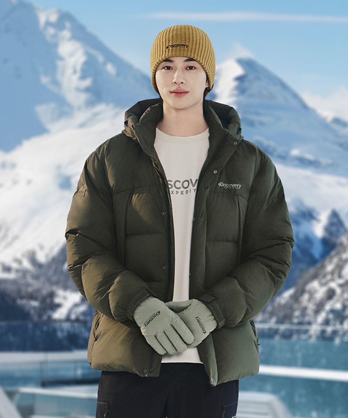 디스커버리 익스페디션(DISCOVERY EXPEDITION) 프리마로프트 윈터 글로브 (D.KHAKI)