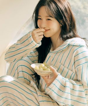 [2SET] 플러피 크리미 긴팔 커플 수면 잠옷 세트