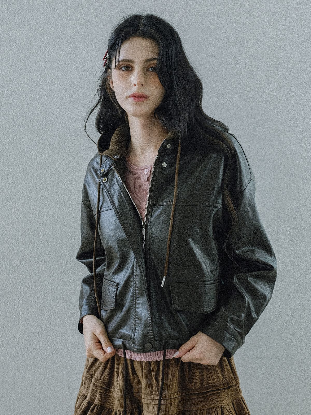 쿨키튼(KOOLKITTEN) Urban Dual-Way Leather Jacket