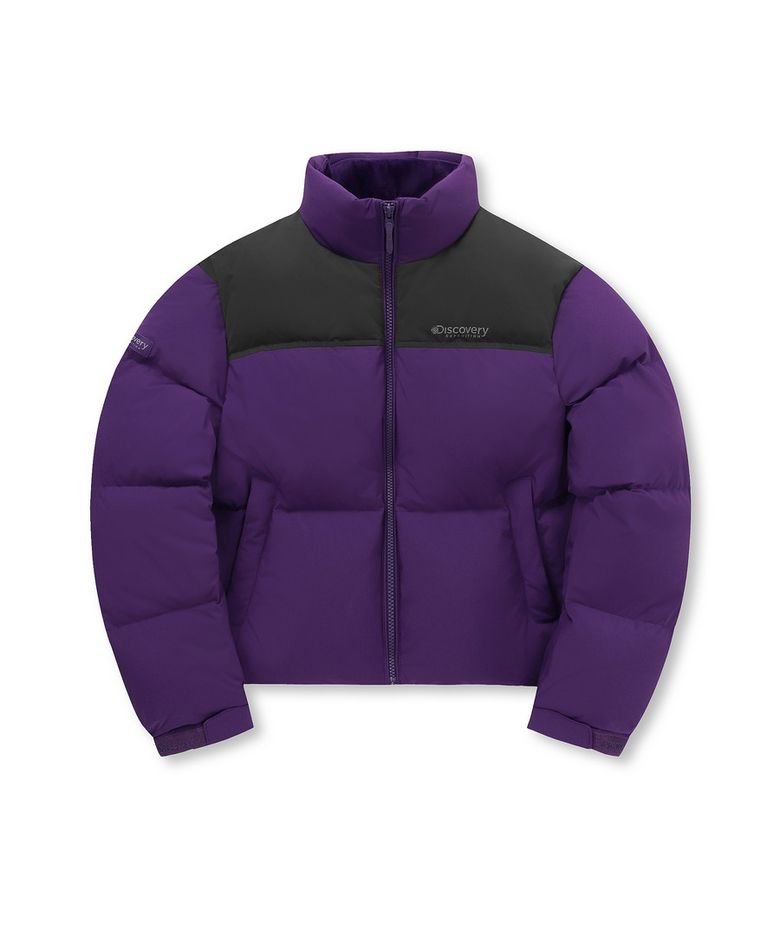여성 반슬리 다운 크롭 숏패딩 (PURPLE)